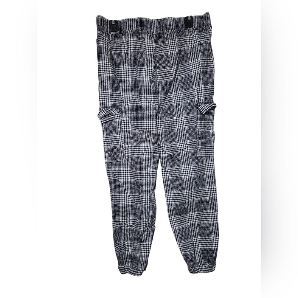 Tinseltown Plaid Cargo Jogger Pants SIZE Juniors MED